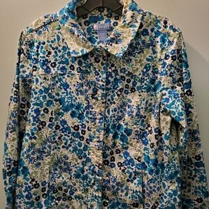 Koret light weight floral jacket-size L